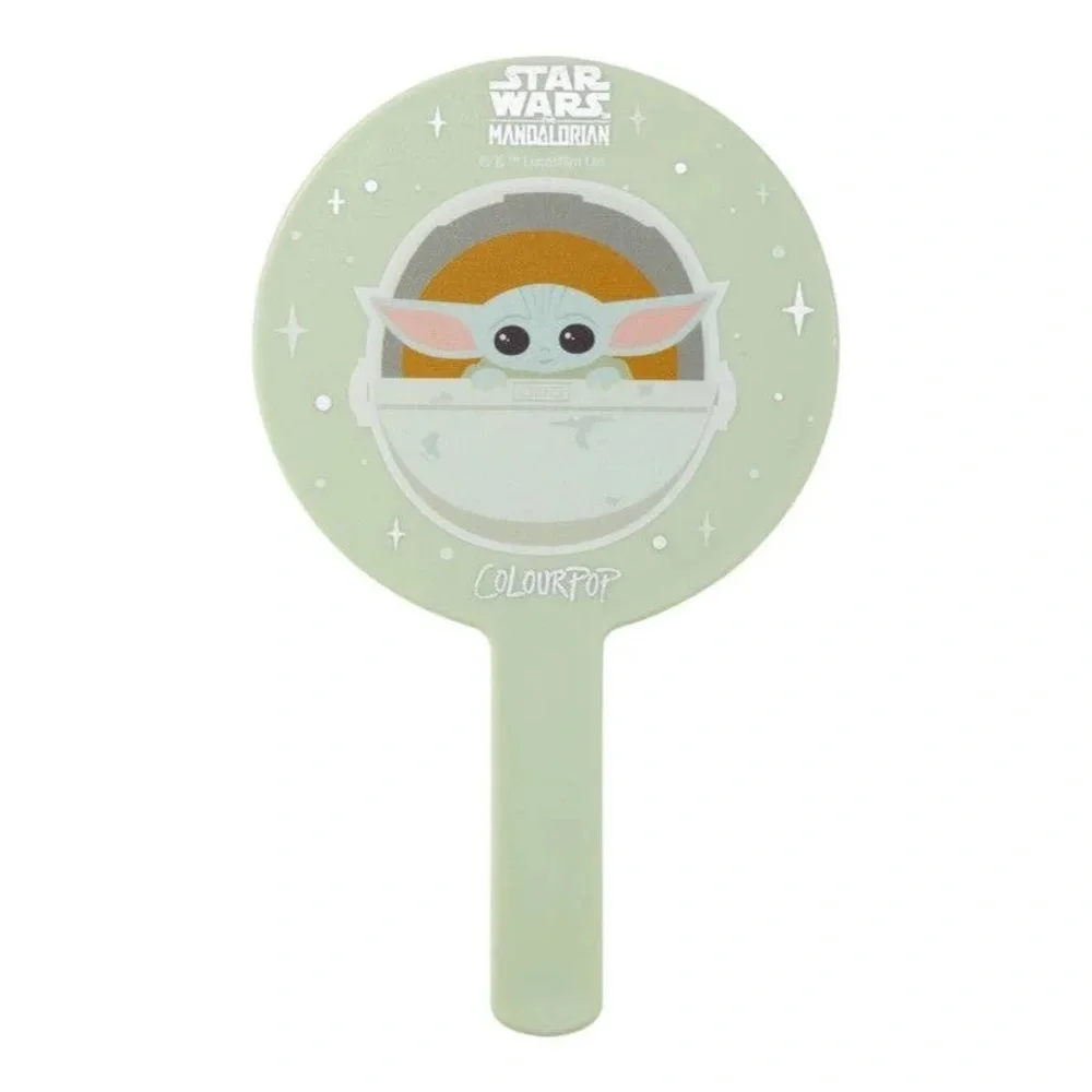 NIB ColourPop Star Wars Grogu Hand Mirror Mandalorian Baby Yoda Green